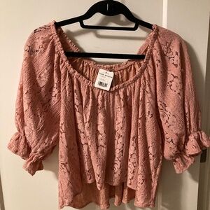 NWT Free People, Stacey Lace top
